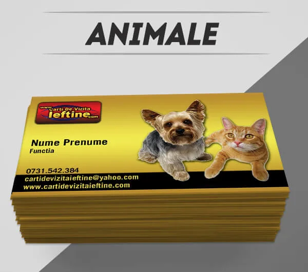 modele carti de vizita animale