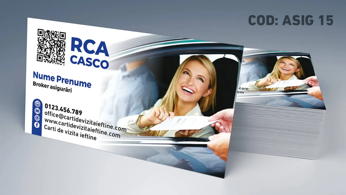carti de vizita asigurari tipografie online