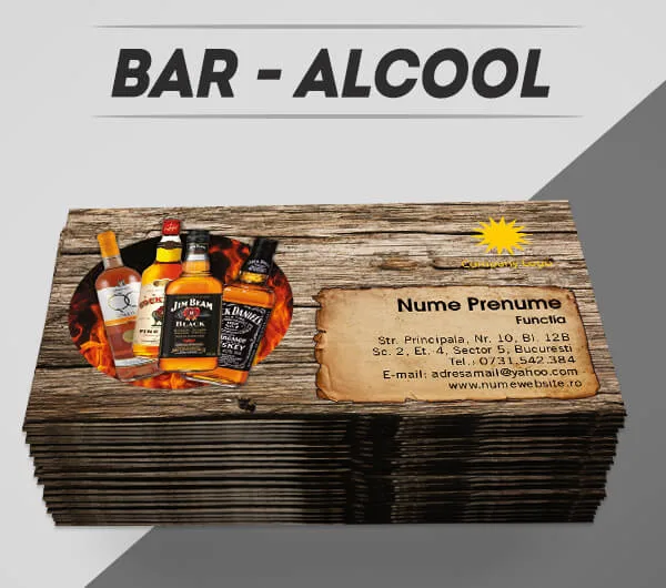 modele carti de vizita barman, alcool, distribuitor bauturi alcoolice