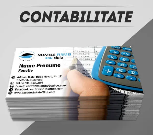 modele carti de vizita contabil, contabilitate, expert contabil, auditor fiscal, financiar