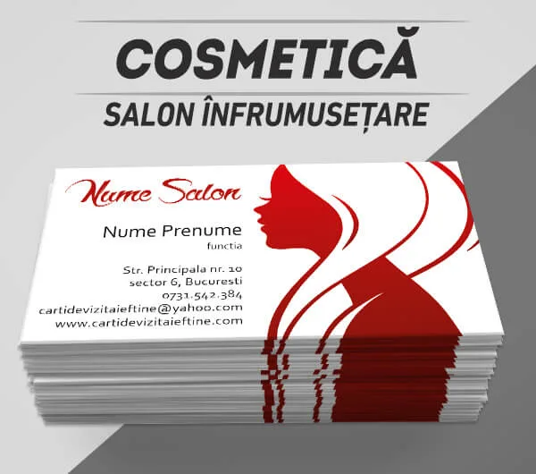 modele carti de vizita salon infrumusetare, cosmetica, beauty, frumusete