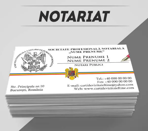 modele carti de vizita notar, notariat, cabinet notarial, servicii notariale, carti de vizita