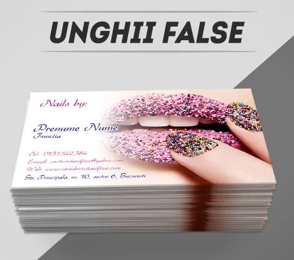 modele carti de vizita tehnician unghii, unghii false, manichiura, nails artist, carti de vizita