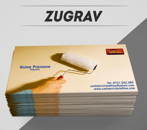 modele carti de vizita zugrav, vopsitor, zugraveli interioare exterioare, carti de vizita