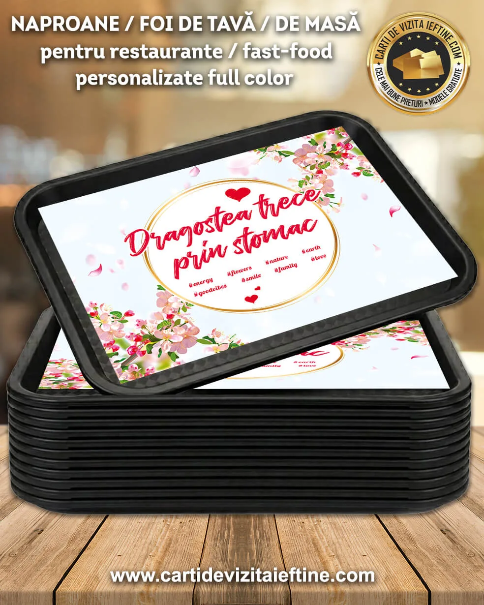Naproane hartie personalizate pentru restaurant