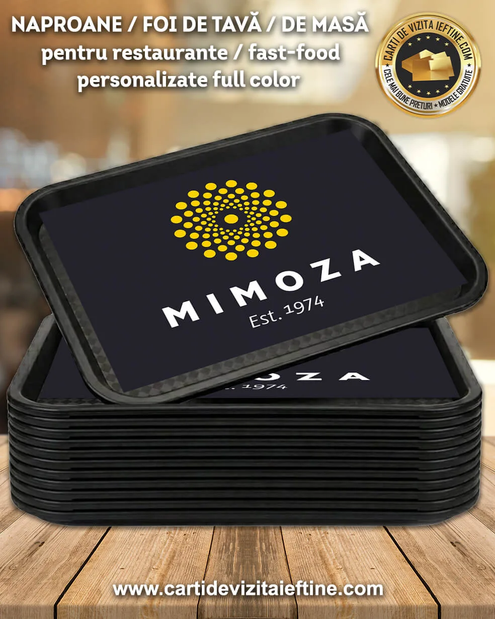 Foi de tava personalizate pentru fast food