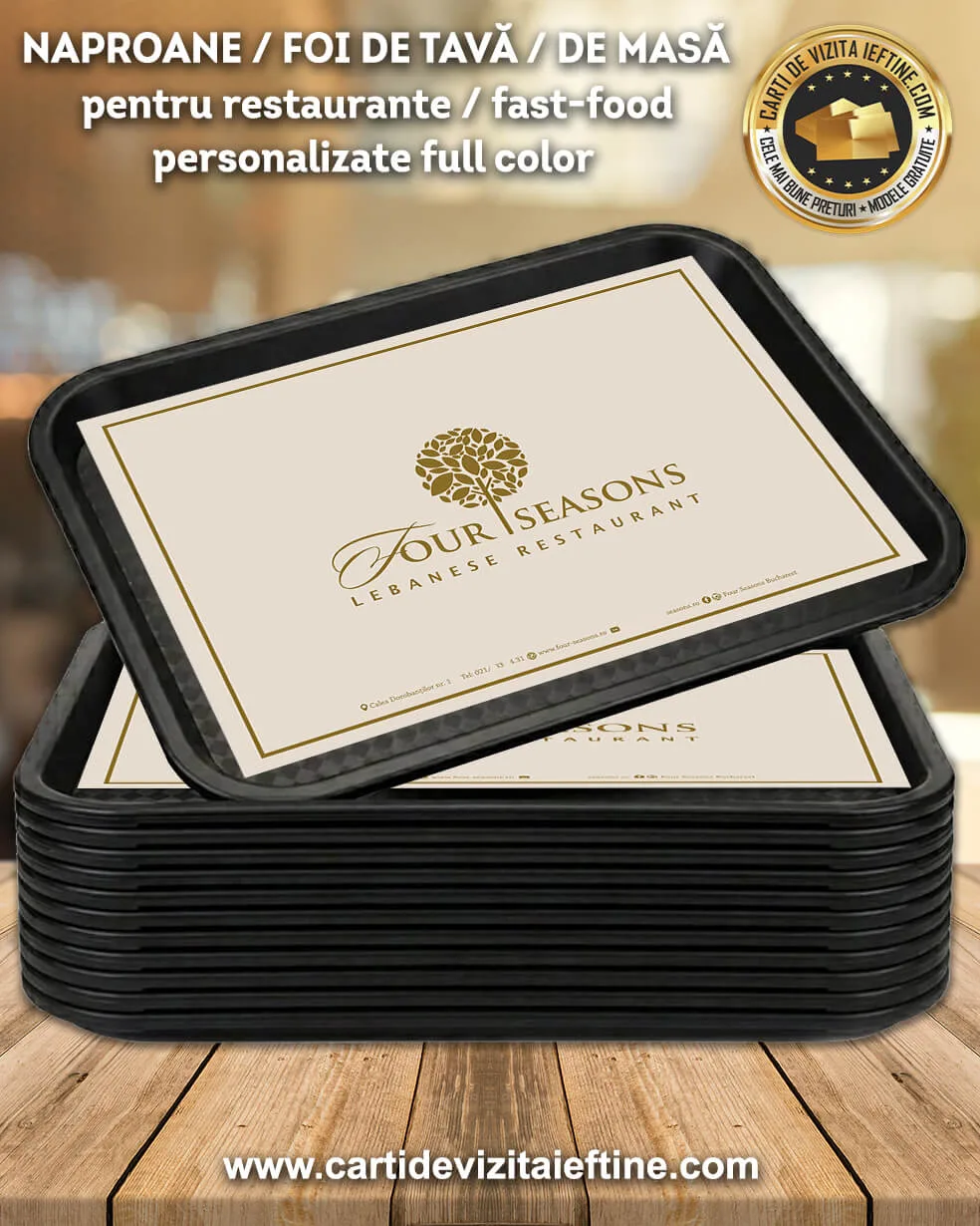 Foi de masa personalizate de unica folosinta restaurant libanez