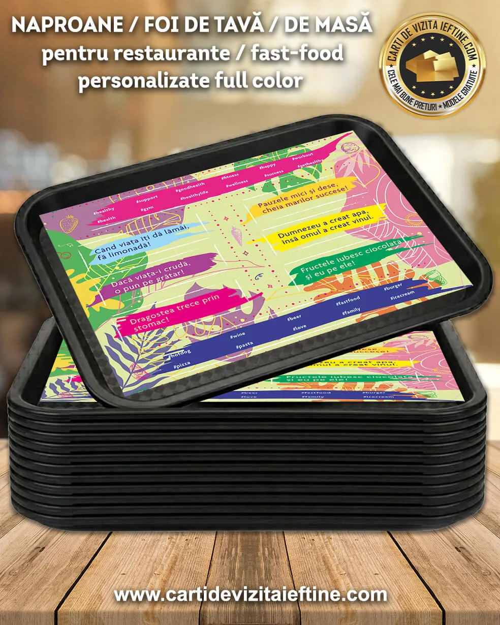 Naproane hartie personalizate color 42x30 cm